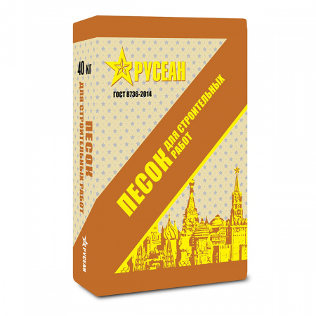 Песок строительный Русеан 40кг